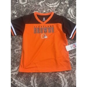 Cleveland Browns NFL Team Apparel Kids Toddler Jersey Shirt Size 4T